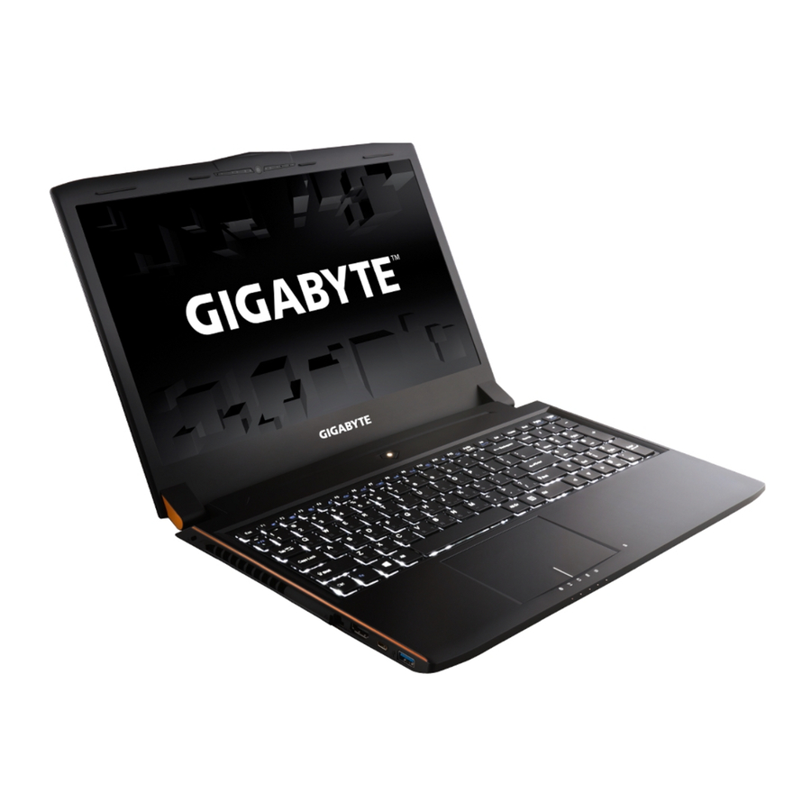 Gigabyte P55, P55W Manual