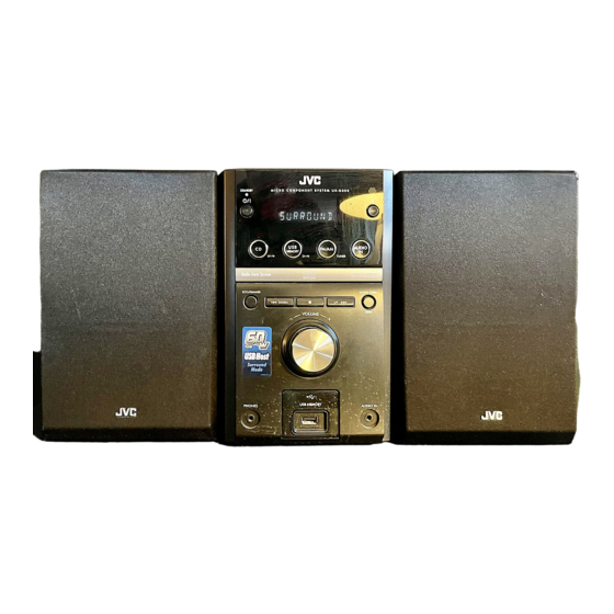 JVC UX-G300 Instructions