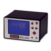 mensor DPG 2400 Operating Instructions Manual