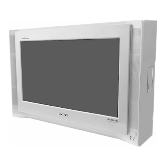 Sony FD Trinitron KV-28DX30U Operating Instructions Manual