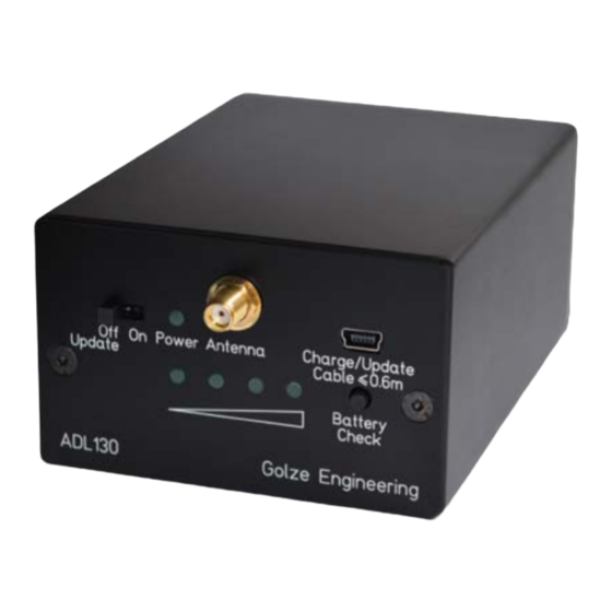 Golze Engineering ADL110B Firmware Update Manual