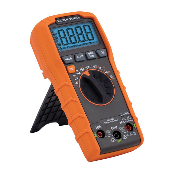 Klein Tools MM420 Instruction Manual