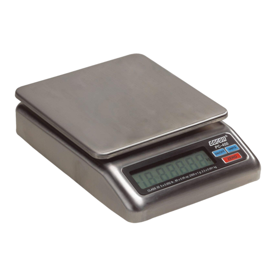 Doran Scales PC400 Instruction Manual