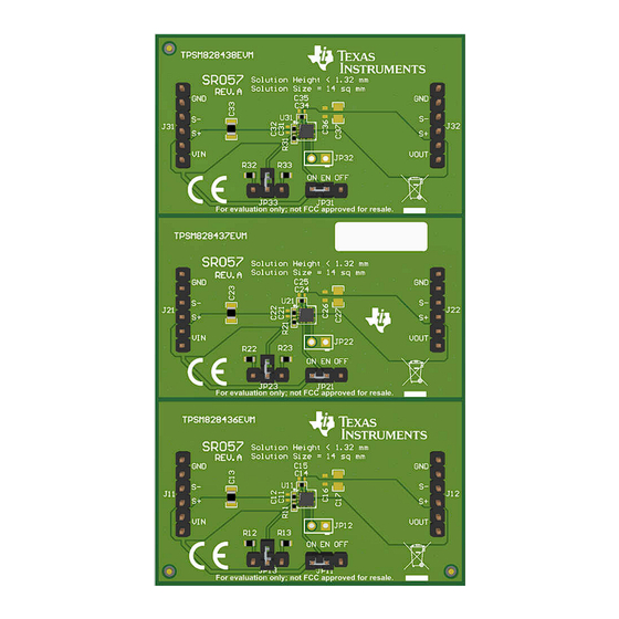 Texas Instruments TPSM82843 EVM-057 Series User Manual