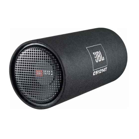 JBL CS1014T Owner's Manual
