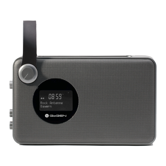 User Manuals: Gogen DAB 1471 BT Bluetooth Radios