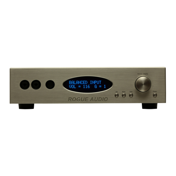 Rogue Audio RH-5 Owner's Manual