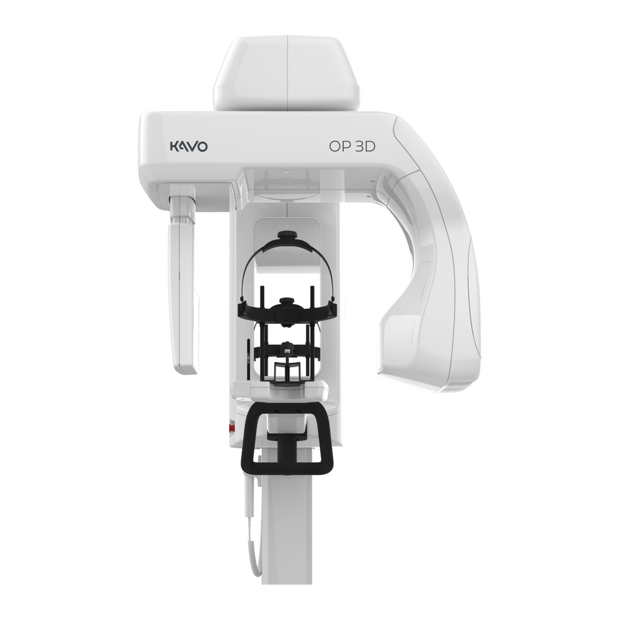 KaVo ORTHOPANTOMOGRAPH OP 3D Quick Manual