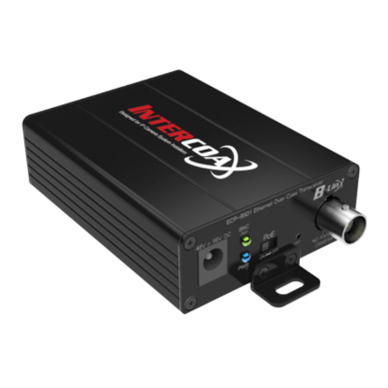 Intercoax ECP-9501NP Installation Manual