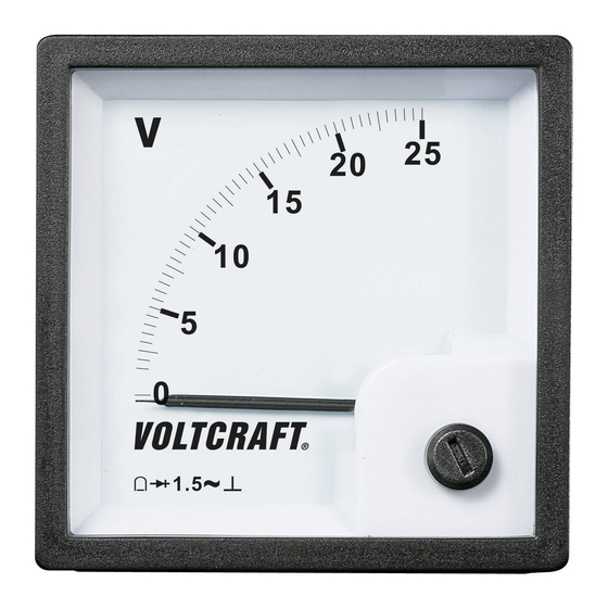 VOLTCRAFT AM-72X72 Operating Instructions