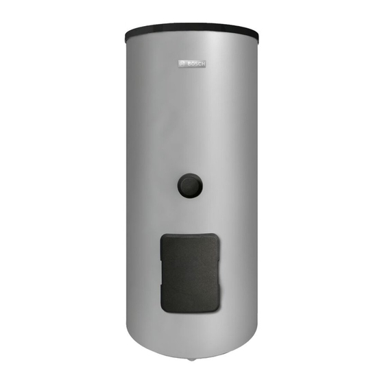 Bosch Stora WS 300-5 PK Water Heater Manuals
