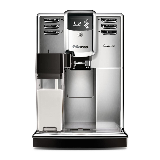 Saeco Incanto HD8911/09 Manual