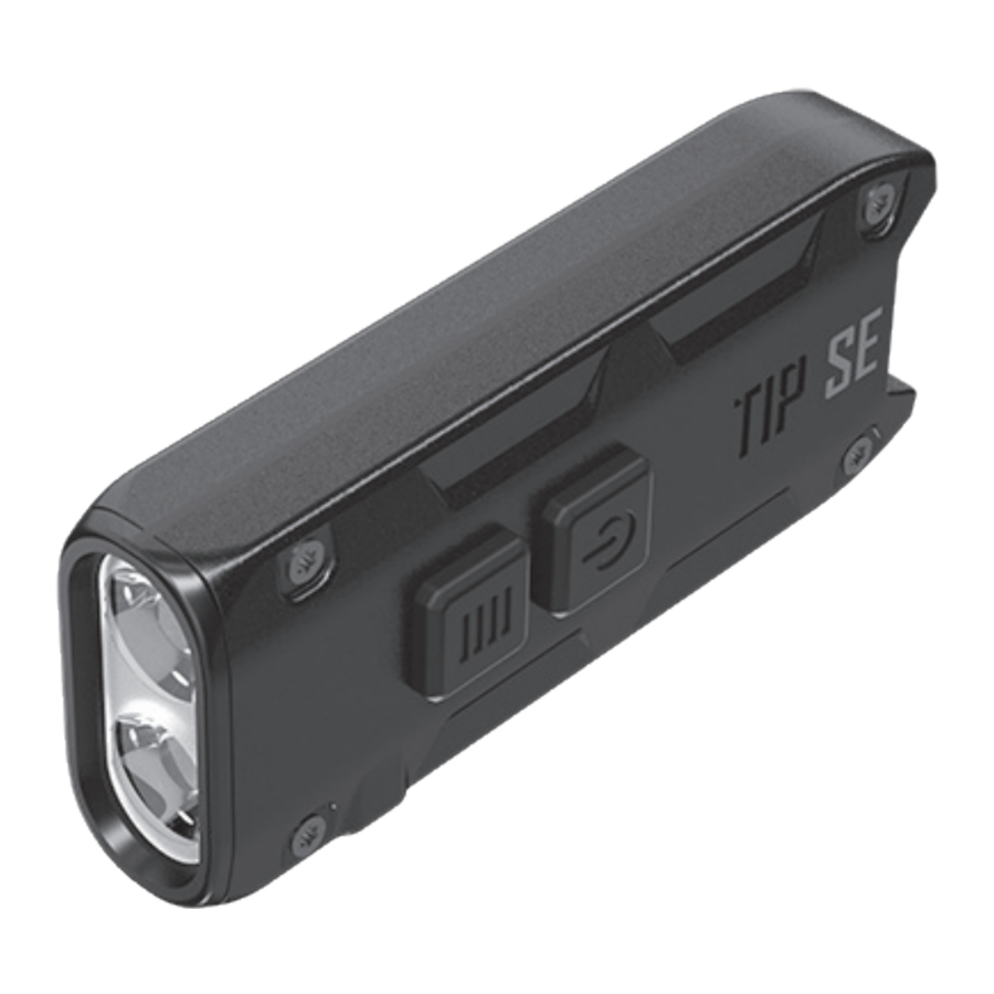 NITECORE TIP SE - Dual-Core Metallic Keychain Light Manual