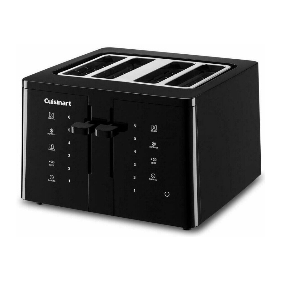 Cuisinart CPT-T40 - Touchscreen 4-Slice Toaster Manual