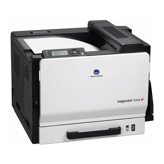Konica Minolta magicolor 7450 II Reference Manual
