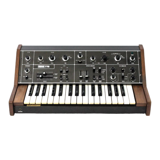 Korg 700s Owner's Manual