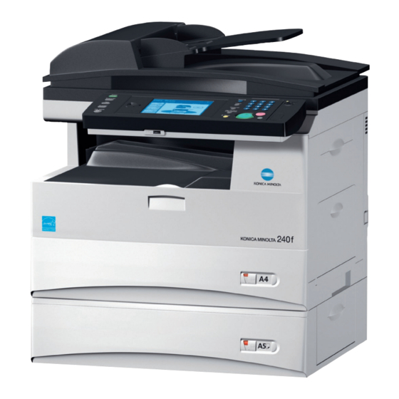 Konica Minolta 240f User Manual