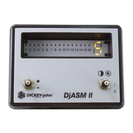 Dickey-John DjASM II Operator's Manual