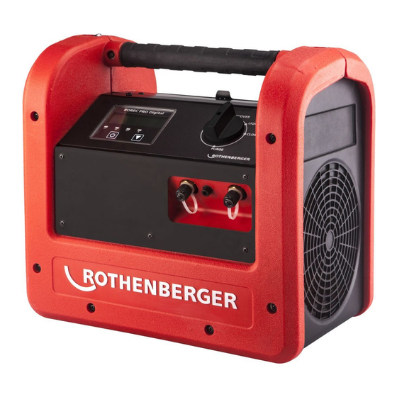 Rothenberger ROREC Pro Digital Instructions For Use Manual