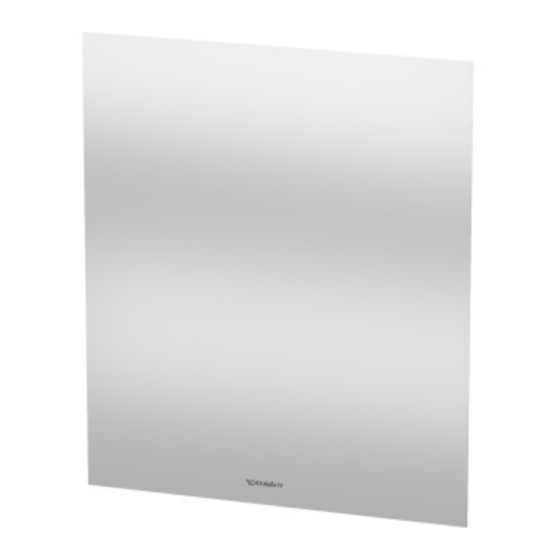 DURAVIT LM 7805 Installation Instructions Manual