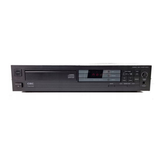 C.E.C. 530CD Service Manual