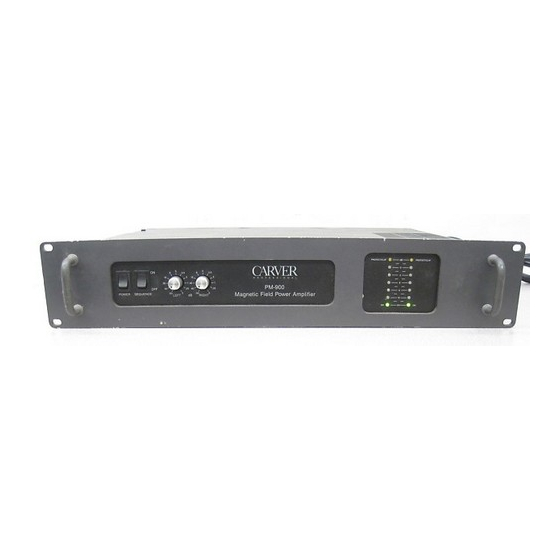 Carver PM-600 Owner's Manual