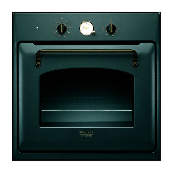 Hotpoint Ariston OT 857 CO RFH Operating Instructions Manual