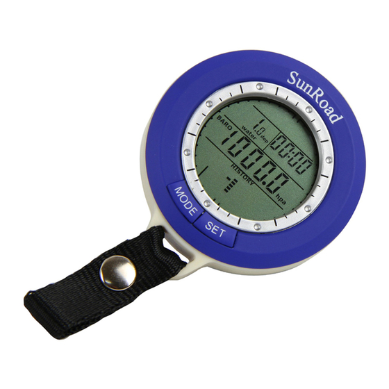 Sunroad FR802B 5ATM Waterproof Altimeter Compass Stopwatch Fishing