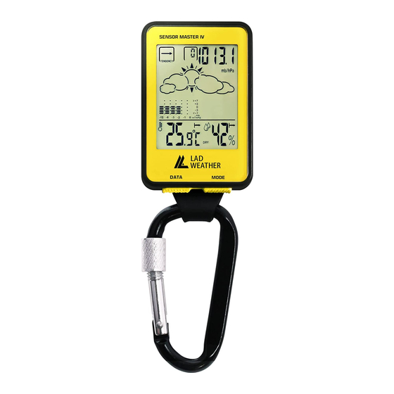 Lad Weather SENSOR MASTER IV User Manual