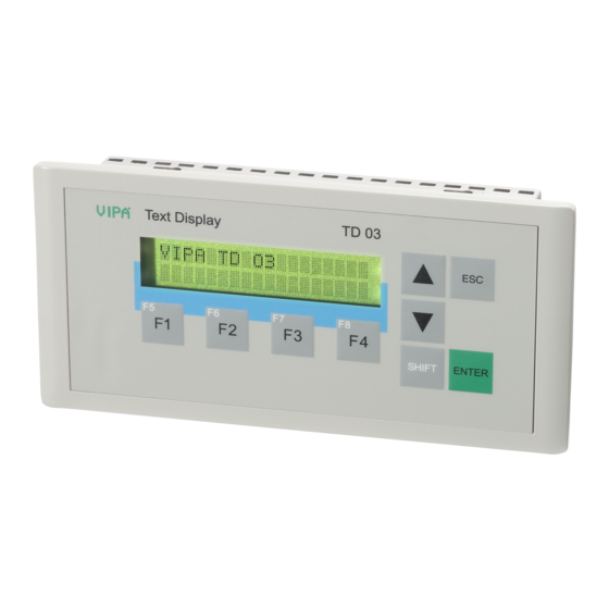 VIPA TD 03 Manual