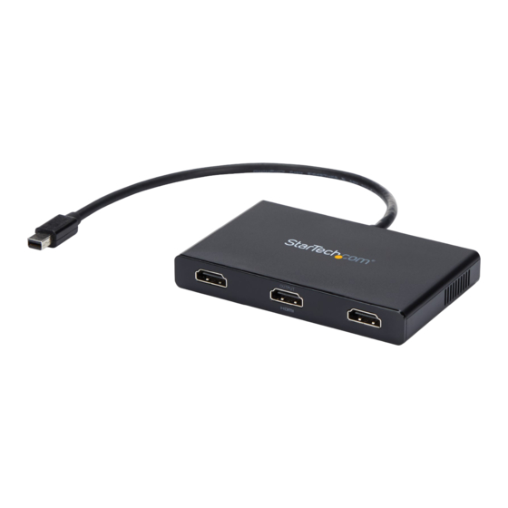 StarTech.com 8STMSTMDP123HD Quick Start Manual