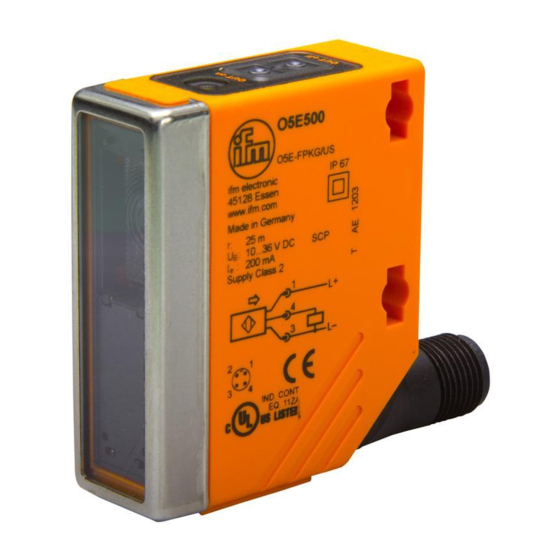 IFM O5E5 Series Operating Instructions