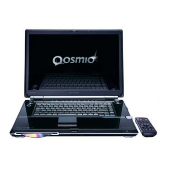 Toshiba Qosmio F10 Series User Reference Manual