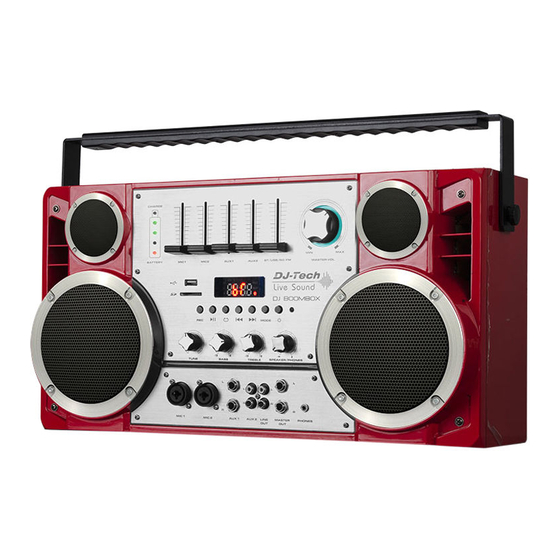 DJ-Tech DJ BOOMBOX User Manual