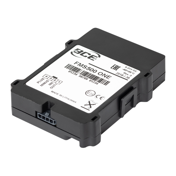 Xirgo FMS500 TACHO SDK GPS Tracker Manuals