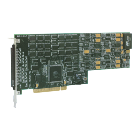 Measurement Computing PCI-DDA08/12 User Manual