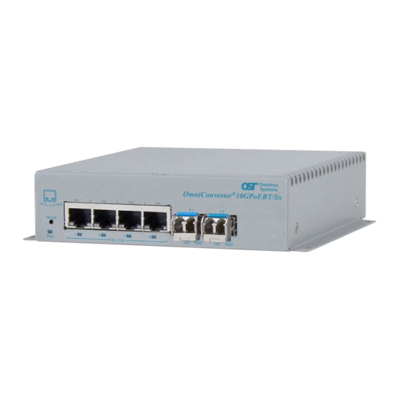 Omnitron Systems OmniConverter 10G/Sx 6 User Manual