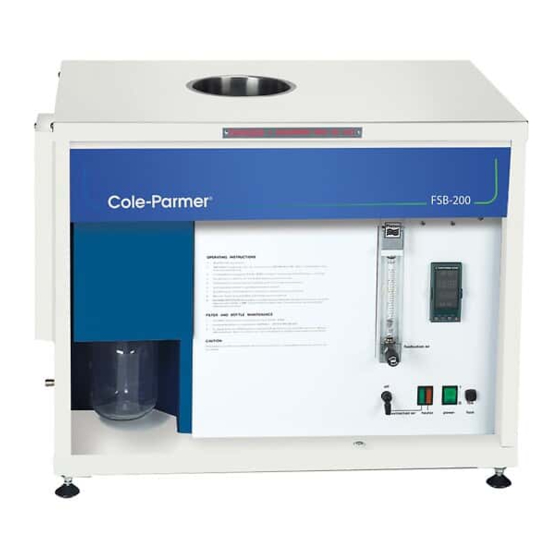 Cole Parmer FSB-200 Series Instruction Manual