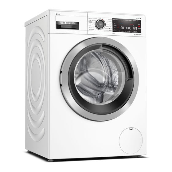 Bosch WAV28K70NL Washing Machine Manuals