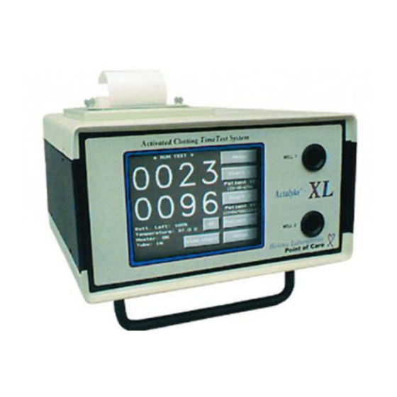 Helena Laboratories Actalyke XL Operator's Manual