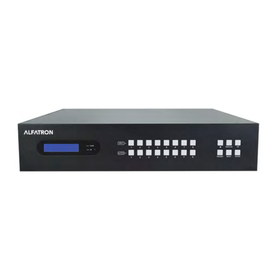 ALFAtron ALF-MUH88TP-N Manuals