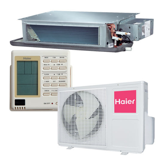 Haier AU122AEEAA Installation Instructions Manual