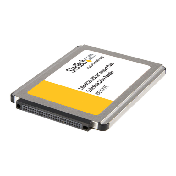 StarTech.com IDE502CFE Instruction Manual