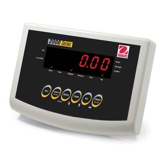 OHAUS T21P Instruction Manual