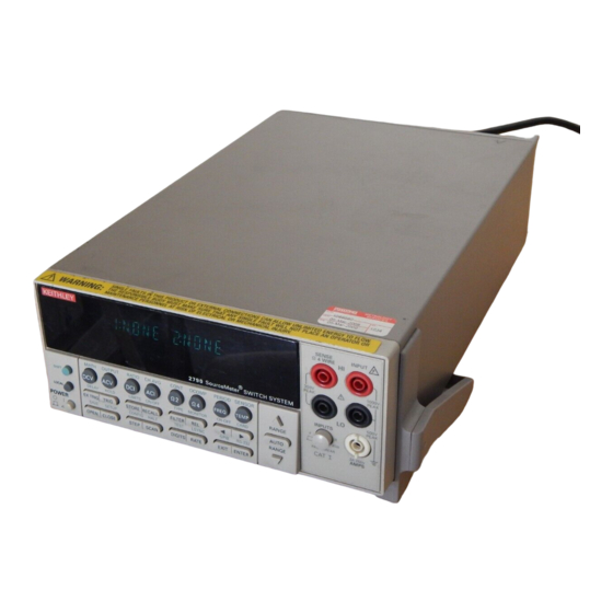Keithley SourceMeter 2790 Reference Manual