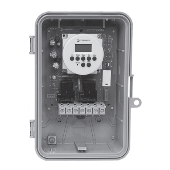 Intermatic DTAV40E2 Series Installation & Operating Instructions Manual