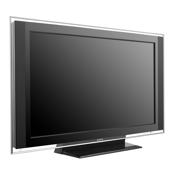 Sony BRAVIA KDL-40X3100 Installation Manual