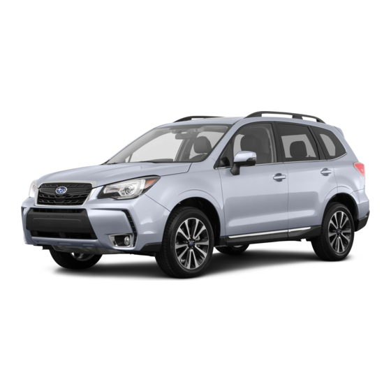 Subaru Forester 2017 Quick Reference Manual