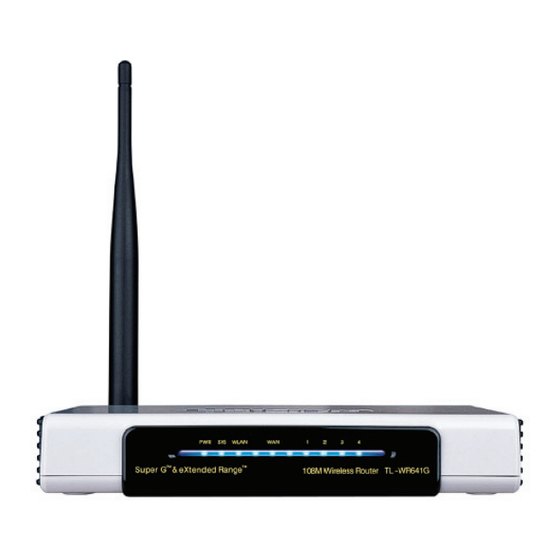 TP-Link TL-WR641G User Manual
