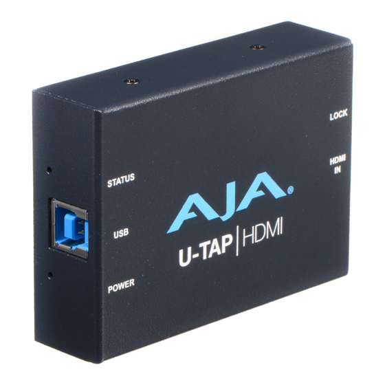 AJA U-TAP Series Installation And Operation Manual